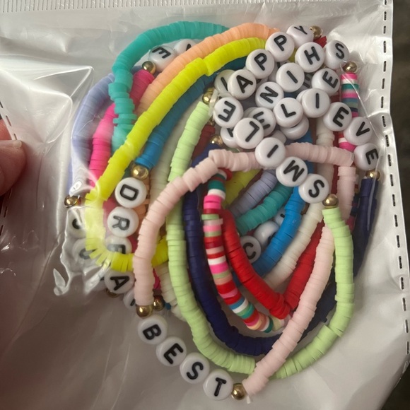 Boho-Chic 12pcs Friendship Rainbow Bracelets - Picture 2 of 4